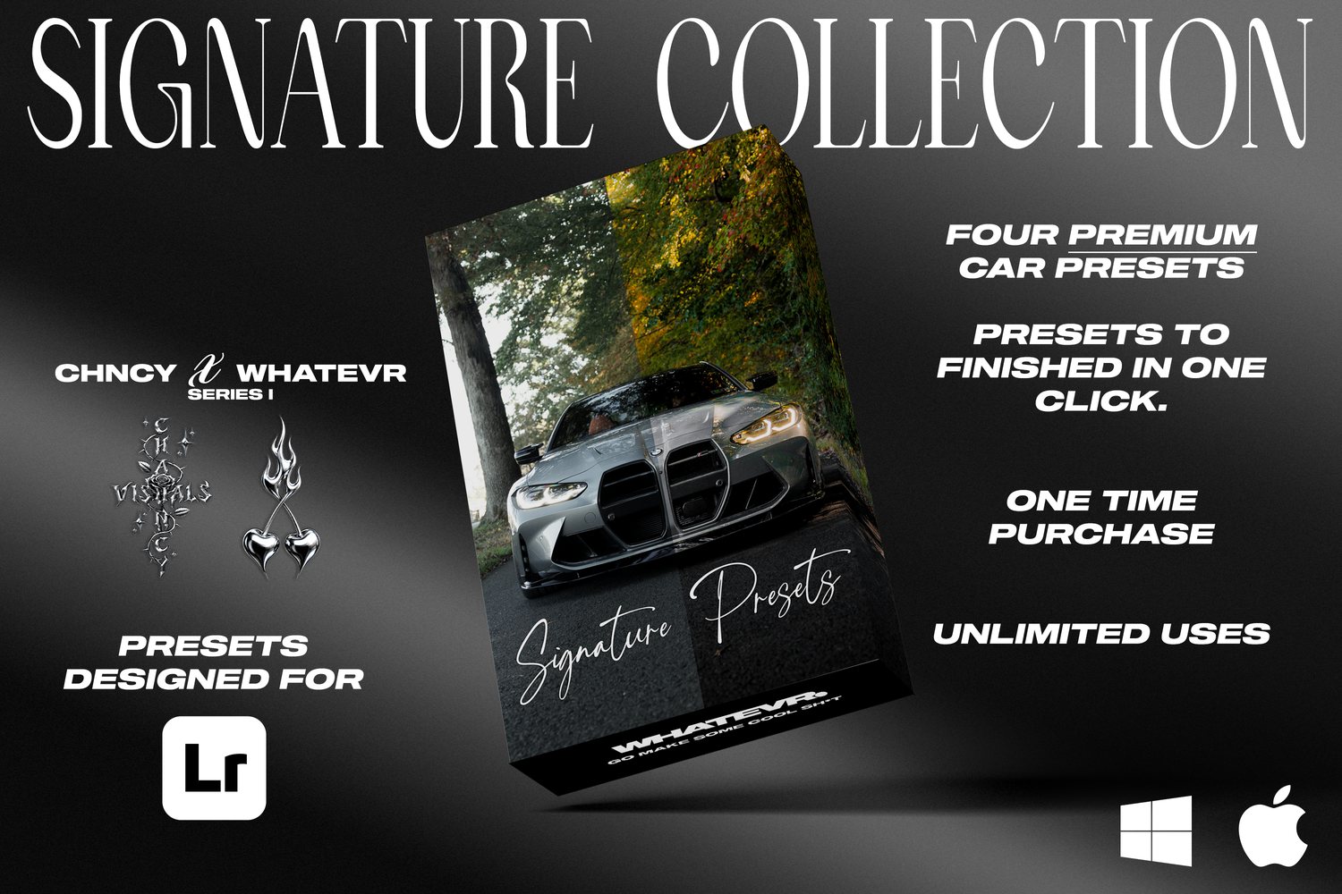 CHNCY x WHATEVR Signature Presets: Lightroom Presets for Car Photography